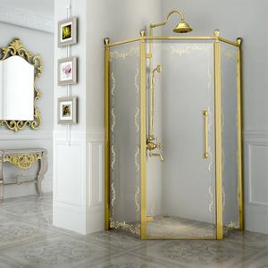 Душевое ограждение "Палаццо" Gold